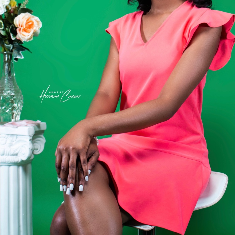 Orange dress